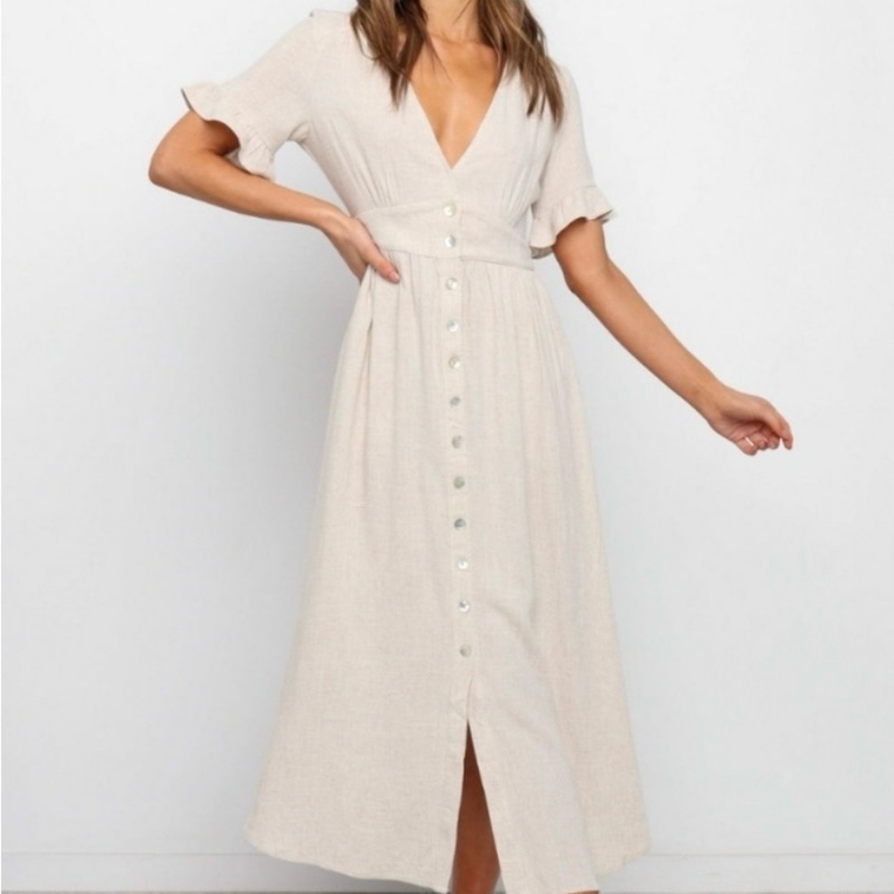 Petal & Pup Miraloma Button-Front Midi Dress